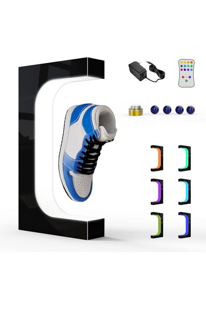 Hanging shoe display stand – a stylish way to showcase your shoes and attract attention.