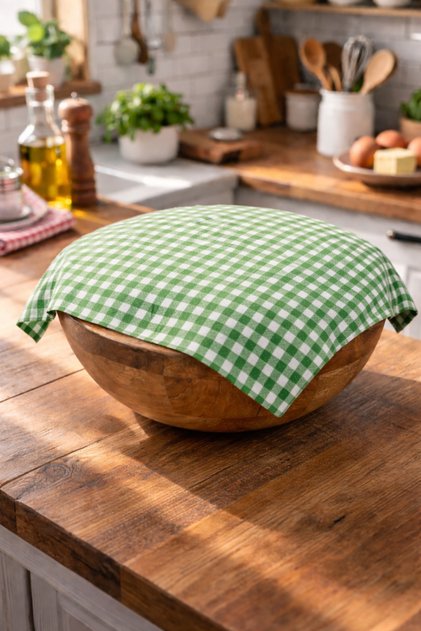 Dirt-Free, Stain-Resistant Gingham Cover Dough Cover Cloth 40X40