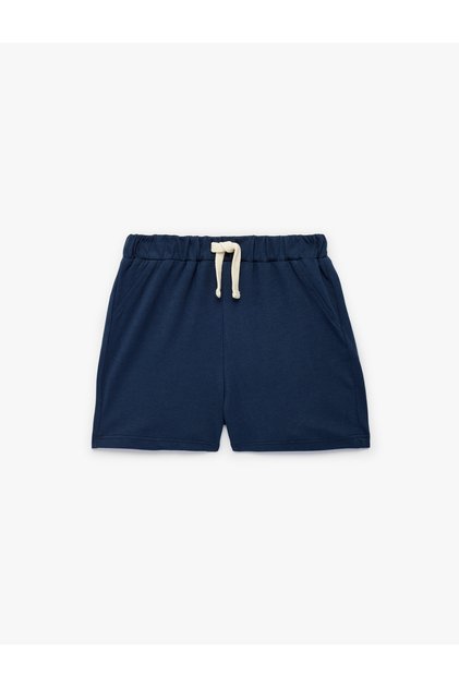 Regular Fit Cotton Navy Blue Baby Boy Shorts 6Smb40006Tk