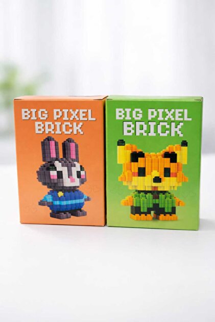 Generica 2 li Big Pixel Bricks Mini Blok Oyuncak Seti – Nick ve