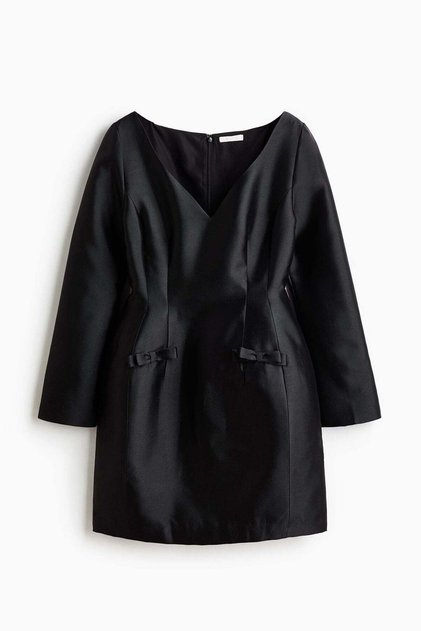 Hourglass twill dress