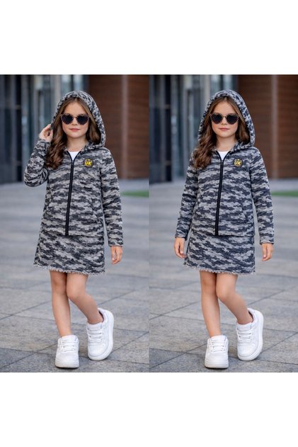 Camouflage Girls Skirt Suit 7/14 Years - 31662
