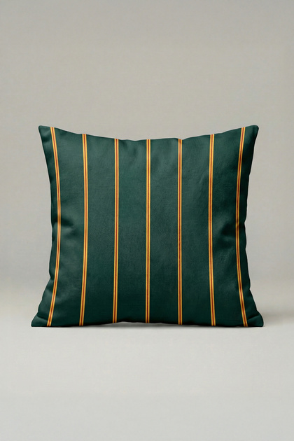 Green Classic Striped Throw Pillow Cover 015 – 45X45 cm Decorative Pillowcase