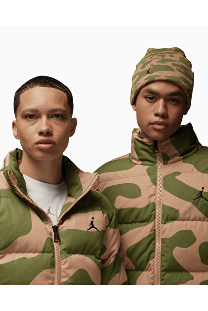 Nike Jordan Flight Heritage Camo Down Puffer Erkek Mont - Fiyatı