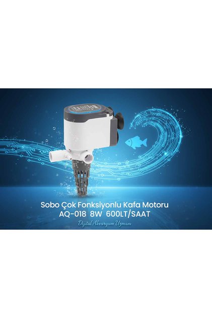 Çok Fonksiyonlu Mavi Işıklı Kafa Motoru - Sump Motoru AQ-018