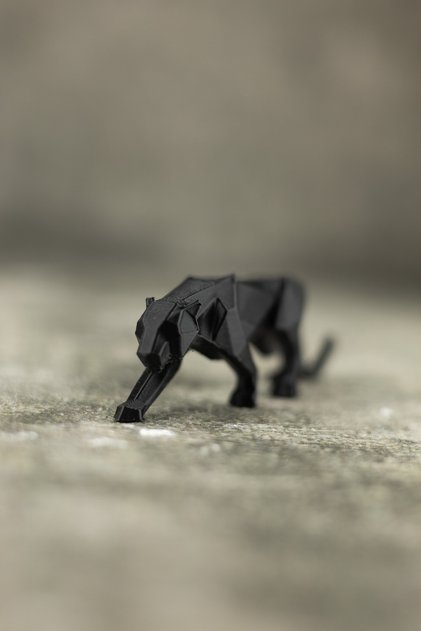 Panter - Dekoratif Geometrik Figür/Biblo - 17 cm (Yatay Uzunluk)