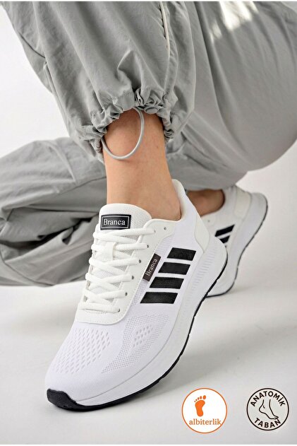 AlbiShoes Unisex Erkek Kadın Rahat Yumuşak Anatomik Taban Yazlık