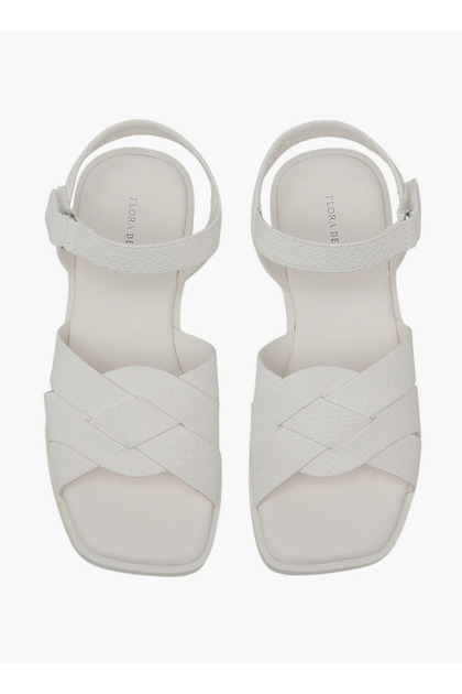 Girls Textured Hook & Loop Sandals