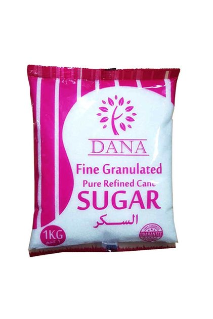 Dana Sugar Refined Fine White Crystal Table Baking Sugar (1kg)