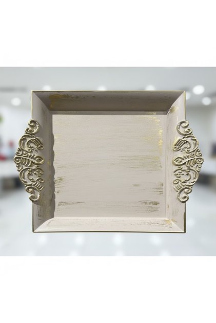 Baroque Antique Tray - 22X26 cm