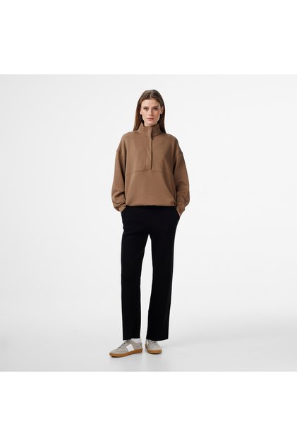 Kadın Siyah Regular Fit Pantolon