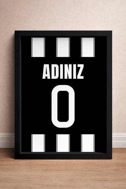 Kişiye Özel Taraftar Tablosu, Çerçeveli Takım Tablosu, Taraftar Posteri, Futbol Tablosu BJK100