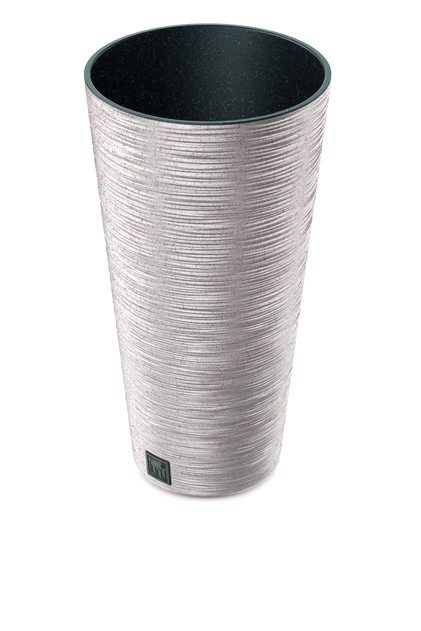 Λεπτή ξύλινη γλάστρα Furu Λευκή, 15,5L, 250mm x 480mm