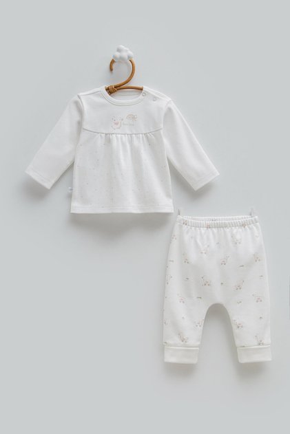 Love Time Double Set for Ages 1-6 - Ecru