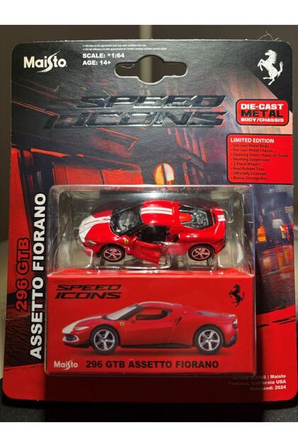 貴重‼️Ferrari 296 GTB Assetto Fiorano絵画　2点 B.B.R セール BBR 1/18 Ferrari 296 GTB Assetto Fiorano Grigio