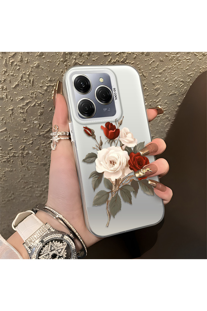 Tecno Spark 20 Pro Compatible Luxury Rose Pattern High Quality Phone Case