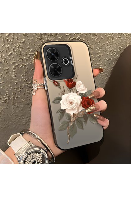 Redmi 13X Compatible Luxury Rose Pattern High Quality Phone Case