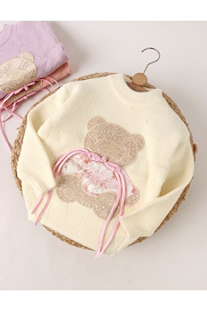 Pulover Mohair, Anette, ecru