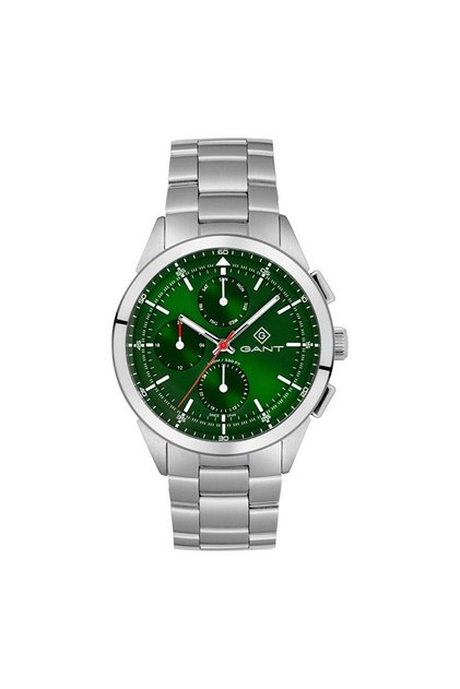 Erkek Kol Saati Çelik Kordon Yeşil Kadran 42 MM Paslanmaz Çelik Kasa Mineral Cam 10 ATM