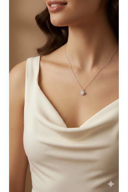 3S Sparkle Sphere Steel Necklace