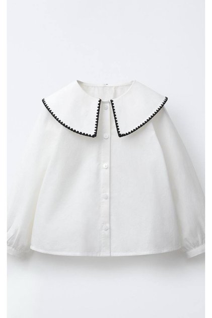 Girl's Collared Shirt (One Size, It Is Recommended to Choose One Size Larger)