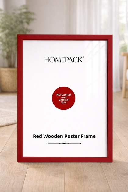 Red Framed Poster Frame, Blank Frame, Picture Frame Red-Frame