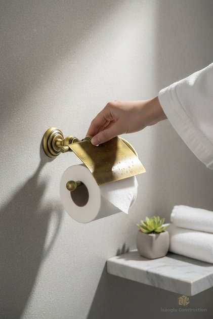 Antique Vintage Covered Toilet Paper Holder Special Design Brass Material Rustproof Paper Holder