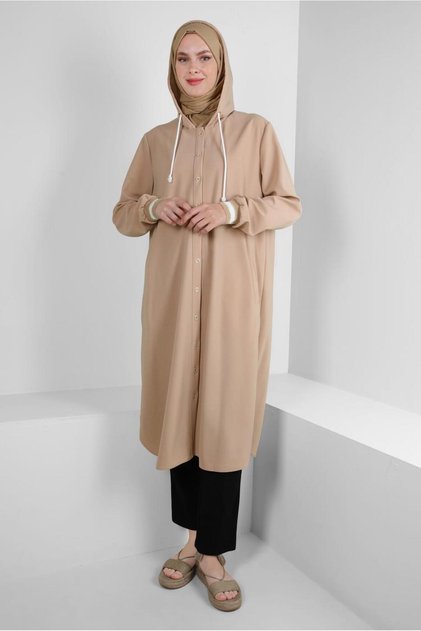 TUNIC WITH HOODED CUFFS WITH RUBBER 43833