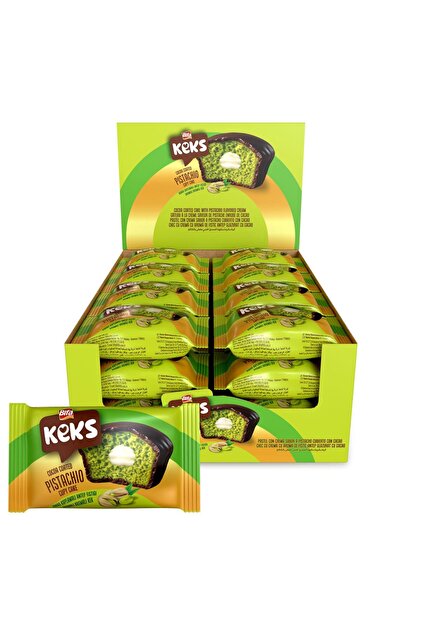 BİFA KEKS Cupy Kek Kakao Kaplamalı Antep Fıstığı Aromalı Kremalı