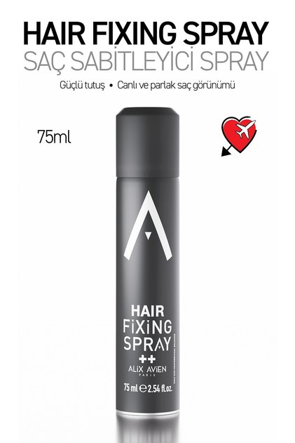 Uzun Süre Kalıcı Güçlü Tutuş Canlı ve Parlak Saç Görünümlü Saç Sabitleyici Sprey - Hair Fixing Spray