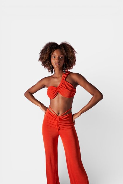 Beatrice Crop Turuncu