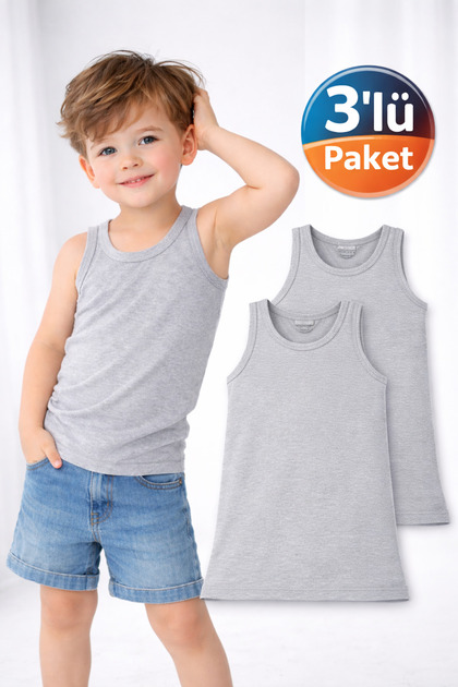 3-Pack 100% Cotton Kids' Tank top