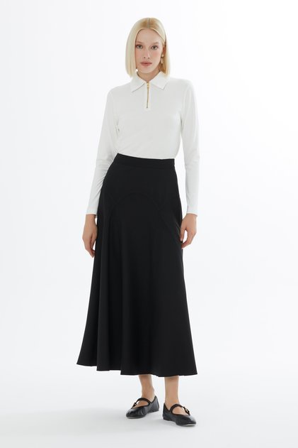Modern Kesimli Maxi Etek