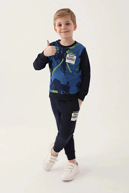 Boy's tracksuit set - cobalt blue