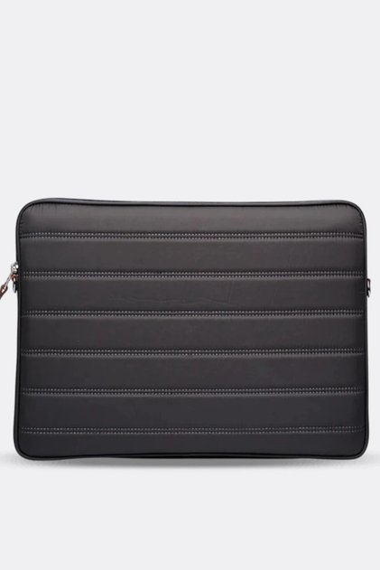 حقيبة كمبيوتر محمول مقاس 13 بوصة و14 بوصة مقاومة للماء ومقسمة إلى قسمين، متوافقة مع ماك بوك، لون رمادي 2012