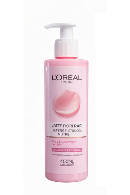 Precious Flowers Facial Cleansing Milk for Dry and Sensitive Skin 400 ml 3600523449347