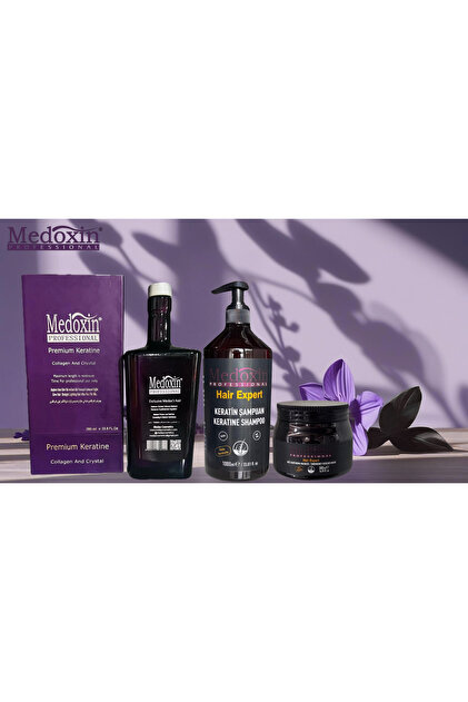 Medoxin Premium Kokusuz Düzleştirici Keratin Bakım Seti 700 ml