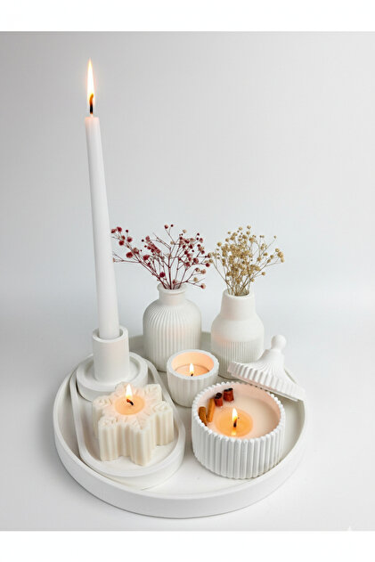 manos expertas natural & handmade products Kokulu Mum Ve Vazo