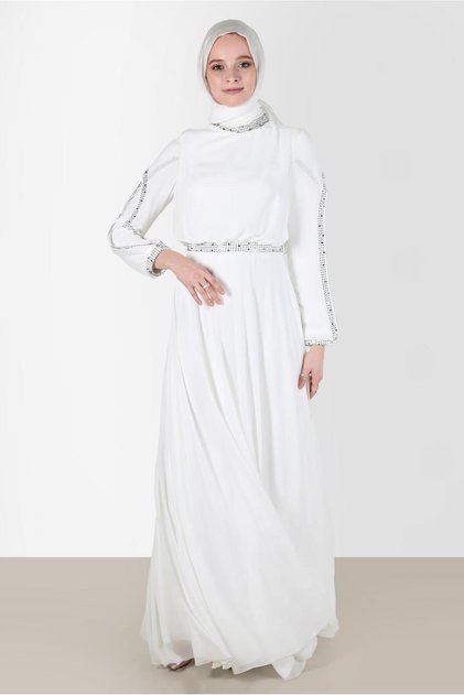 Stone Chiffon Evening Dress 50211