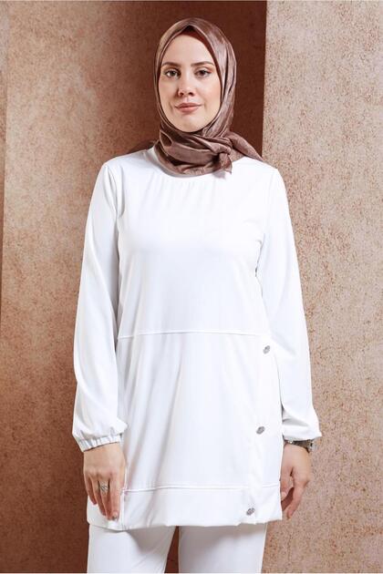 Eșarfă cu monogramă ALVİNA 8451