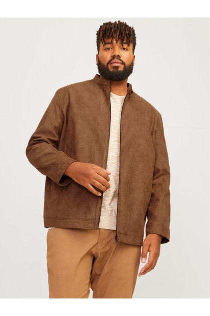 Kunstlederjacke Plus Size Kunstlederjacke