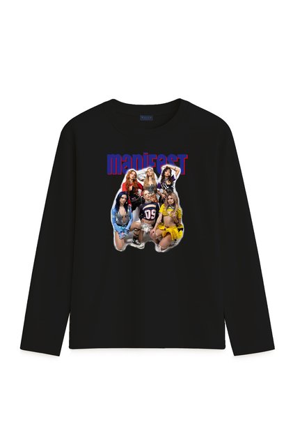 Manifest Group (Bltz21040) Printed Long Sleeve Girls' T-Shirt (Ages 4-13)