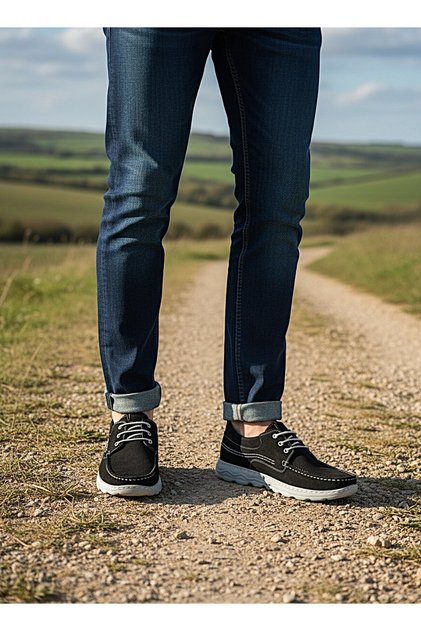 Pantofi pentru bărbați, model TMBERLAND, complet ortopedici, din piele naturală, casual