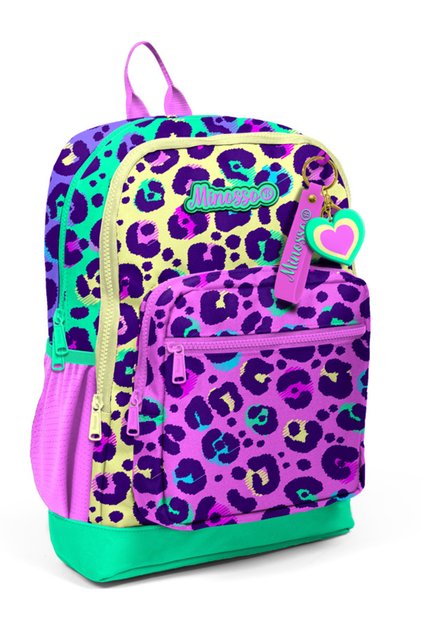 Leopard Patterned Girl's Primary School Backpack 1002
