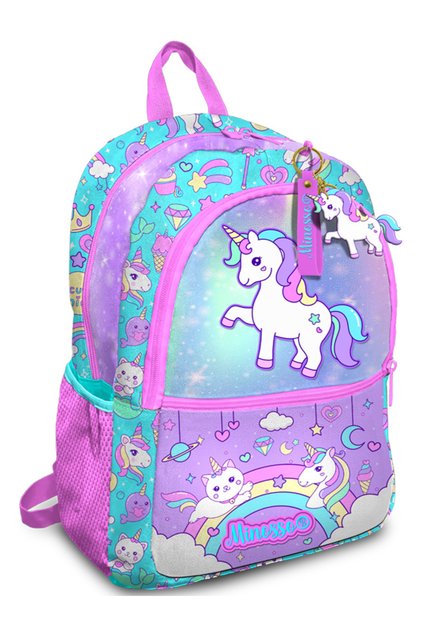 Simli Unicorn Desenli Kız Çocuk İlkokul Sırt Çantası 1007
