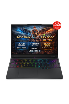 LENOVO Legion 5 15IRX10 Intel Core İ7 13650HX 32GB 1TB SSD RTX