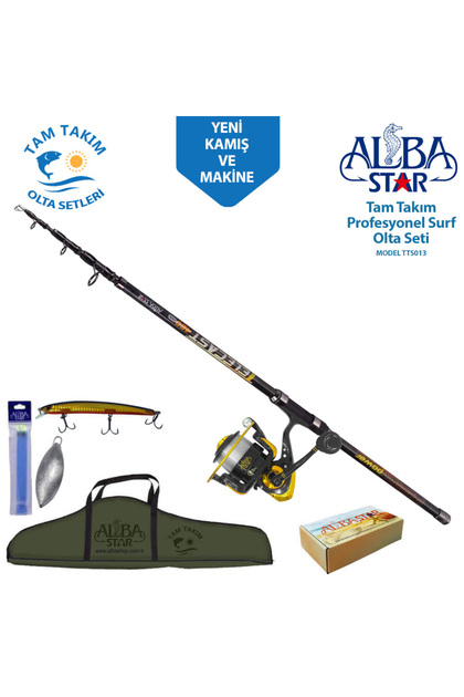 AlbaStar Tts013 Profesyonel Surf Olta Seti 420cm - Fiyatı, Yorumları