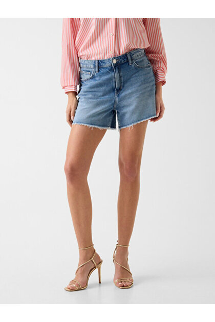 Indigo Women's Relaxed Fit Denim Shorts
