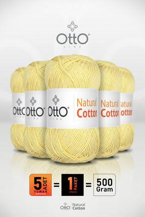 Otto Natural Cotton - Krem (6015) - 5'li Paket - 2mm/100gr/200m