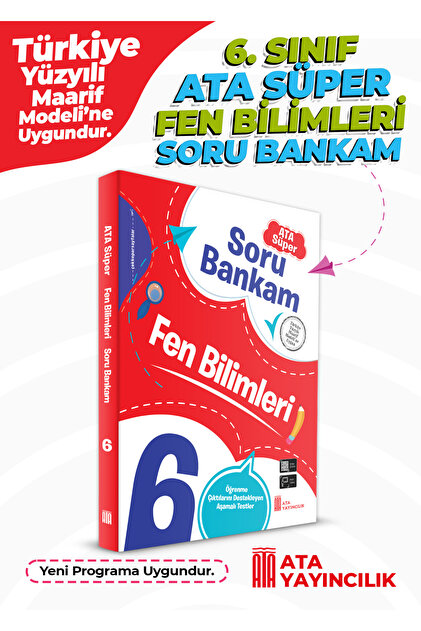 6. Sınıf Ata Süper Fen Bilimleri Soru Bankam
